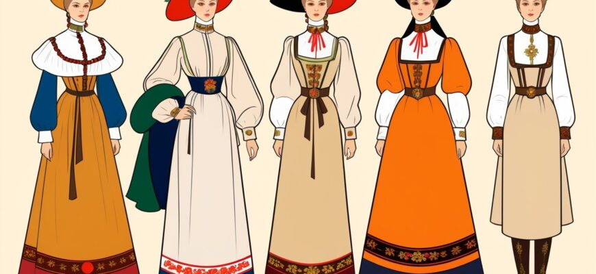 Эволюция женских костюмов в царской России: от традиций к модным трендам